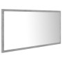 Espejo de baño LED acrílico gris hormigón 90x8,5x37 cm by , bathroom vanities - Ref: Foro24-804936, Price: 46,78 €, Discount: %