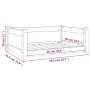 Cama para perros madera maciza de pino blanco 75,5x55,5x28 cm von , Betten für Hunde - Ref: Foro24-821453, Preis: 63,15 €, Ra...