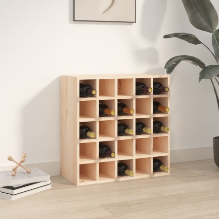 Botellero de madera maciza de pino 56x25x56 cm by , Wine and liquor cabinets - Ref: Foro24-821537, Price: 64,06 €, Discount: %