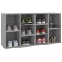 Banco zapatero madera contrachapada gris Sonoma 103x30x54,5 cm by , Shoe racks and shoe organizers - Ref: Foro24-826370, Pric...