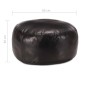 Puf negro 60x30 cm cuero auténtico de cabra by , Ottomans - Ref: Foro24-248140, Price: 131,74 €, Discount: %