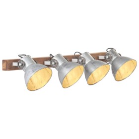 Lámpara de pared industrial plateada 90x25 cm E27 by , Lamps - Ref: Foro24-320501, Price: 69,83 €, Discount: %
