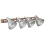 Lámpara de pared industrial plateada 90x25 cm E27 by , Lamps - Ref: Foro24-320501, Price: 69,83 €, Discount: %