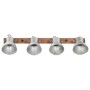 Lámpara de pared industrial plateada 90x25 cm E27 by , Lamps - Ref: Foro24-320501, Price: 69,83 €, Discount: %
