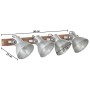 Lámpara de pared industrial plateada 90x25 cm E27 by , Lamps - Ref: Foro24-320501, Price: 69,83 €, Discount: %