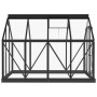 Invernadero de vidrio gris antracita aluminio 155x200,5x191 cm by , Greenhouses - Ref: Foro24-3082334, Price: 540,28 €, Disco...