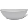 Lavabo de baño con grifo mezclador cerámica ovalado blanco | Foro24.es | Tu tienda online para hogar, jardín y más Foro24.es