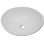 Lavabo de baño con grifo mezclador cerámica ovalado blanco | Foro24.es | Tu tienda online para hogar, jardín y más Foro24.es