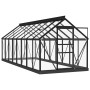 Invernadero de vidrio gris antracita aluminio 155x395,5x191cm von , Gewächshäuser - Ref: Foro24-3082336, Preis: 762,89 €, Rab...