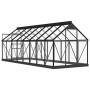Invernadero de vidrio gris antracita aluminio 155x395,5x191cm von , Gewächshäuser - Ref: Foro24-3082336, Preis: 762,89 €, Rab...