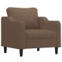 Juego de sofás con cojines 4 piezas tela marrón by , Sofas - Ref: Foro24-3201797, Price: 742,93 €, Discount: %