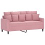 Juego de sofás con cojines 2 piezas terciopelo rosa by , Sofas - Ref: Foro24-3201703, Price: 496,73 €, Discount: %