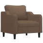 Juego de sofás con cojines 4 piezas tela marrón by , Sofas - Ref: Foro24-3201781, Price: 709,04 €, Discount: %