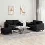 Juego de sofás con cojines 3 piezas tela negro von , Sofas - Ref: Foro24-3201830, Preis: 505,40 €, Rabatt: %