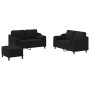 Juego de sofás con cojines 3 piezas tela negro von , Sofas - Ref: Foro24-3201830, Preis: 505,40 €, Rabatt: %