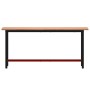 Banco de trabajo madera maciza de haya y metal 180x55x81,5 cm von , Arbeitstische - Ref: Foro24-3188906, Preis: 197,48 €, Rab...