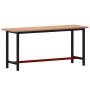 Banco de trabajo madera maciza de haya y metal 180x55x81,5 cm von , Arbeitstische - Ref: Foro24-3188906, Preis: 197,48 €, Rab...