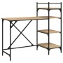 Escritorio de ordenador con estantes roble Sonoma 120x47x109 cm | Foro24.es | Tu tienda online para hogar, jardín y más Foro24.es