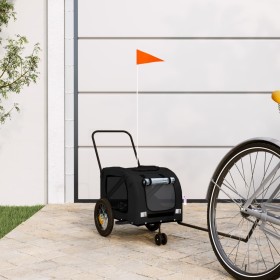Remolque de bicicleta mascotas hierro tela Oxford negro von , Kinderwagen für Haustiere - Ref: Foro24-93891, Preis: 105,28 €,...