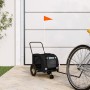 Remolque de bicicleta mascotas hierro tela Oxford negro von , Kinderwagen für Haustiere - Ref: Foro24-93891, Preis: 105,28 €,...