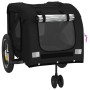 Remolque de bicicleta mascotas hierro tela Oxford negro von , Kinderwagen für Haustiere - Ref: Foro24-93891, Preis: 105,28 €,...