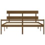 Seniorenbett mit honigbraunem Holzkopfteil 200x200 cm von vidaXL, Betten und Lattenroste - Ref: Foro24-3195374, Preis: 181,91...