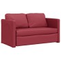 Sofá cama suelo 2 en 1 cuero sintético rojo tinto 112x174x55 cm von , Sofas - Ref: Foro24-353977, Preis: 183,19 €, Rabatt: %