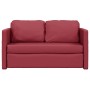Sofá cama suelo 2 en 1 cuero sintético rojo tinto 112x174x55 cm von , Sofas - Ref: Foro24-353977, Preis: 183,19 €, Rabatt: %
