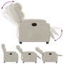 Sillón reclinable terciopelo blanco crema by , Armchairs - Ref: Foro24-373509, Price: 242,10 €, Discount: %