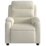 Sillón reclinable terciopelo blanco crema by , Armchairs - Ref: Foro24-373509, Price: 242,10 €, Discount: %