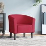 Sillón de tela rojo tinto by , Armchairs - Ref: Foro24-356427, Price: 187,78 €, Discount: -5%%