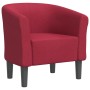 Sillón de tela rojo tinto by , Armchairs - Ref: Foro24-356427, Price: 187,78 €, Discount: -5%%