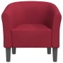 Sillón de tela rojo tinto by , Armchairs - Ref: Foro24-356427, Price: 187,78 €, Discount: -5%%