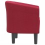 Sillón de tela rojo tinto by , Armchairs - Ref: Foro24-356427, Price: 187,78 €, Discount: -5%%