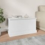 Baúl almacenaje madera contrachapada blanco brillo 70x40x38 cm by , Storage trunks - Ref: Foro24-816506, Price: 69,48 €, Disc...
