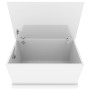 Baúl almacenaje madera contrachapada blanco brillo 70x40x38 cm by , Storage trunks - Ref: Foro24-816506, Price: 69,48 €, Disc...