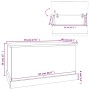 Baúl almacenaje madera contrachapada blanco brillo 70x40x38 cm by , Storage trunks - Ref: Foro24-816506, Price: 69,48 €, Disc...