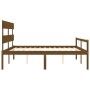 Seniorenbett mit honigbraunem Holzkopfteil 200x200 cm von vidaXL, Betten und Lattenroste - Ref: Foro24-3195374, Preis: 181,91...