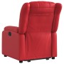 Sillón reclinable elevable cuero artificial rojo by , Armchairs - Ref: Foro24-3205269, Price: 268,29 €, Discount: %