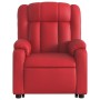 Sillón reclinable elevable cuero artificial rojo by , Armchairs - Ref: Foro24-3205269, Price: 268,29 €, Discount: %