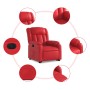 Sillón elevable eléctrico cuero artificial rojo by , Armchairs - Ref: Foro24-3205283, Price: 315,73 €, Discount: %