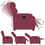 Sillón reclinable eléctrico de terciopelo rojo tinto | Foro24.es | Tu tienda online para hogar, jardín y más Foro24.es