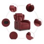 Sillón reclinable elevable cuero artificial rojo tinto by , Armchairs - Ref: Foro24-3204548, Price: 285,27 €, Discount: %