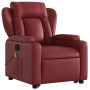 Sillón reclinable de masaje de pie cuero artificial rojo tinto by , Armchairs - Ref: Foro24-3204555, Price: 293,78 €, Discoun...