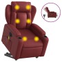 Sillón de masaje elevable eléctrico cuero artificial rojo tinto by , Armchairs - Ref: Foro24-3204569, Price: 336,74 €, Discou...