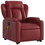 Sillón de masaje elevable eléctrico cuero artificial rojo tinto by , Armchairs - Ref: Foro24-3204569, Price: 336,74 €, Discou...