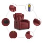 Sillón de masaje elevable eléctrico cuero artificial rojo tinto by , Armchairs - Ref: Foro24-3204569, Price: 336,74 €, Discou...