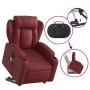 Sillón de masaje elevable eléctrico cuero artificial rojo tinto by , Armchairs - Ref: Foro24-3204569, Price: 336,74 €, Discou...