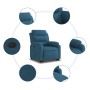 Sillón eléctrico reclinable elevable de terciopelo azul von , Sessel - Ref: Foro24-3205124, Preis: 328,14 €, Rabatt: %