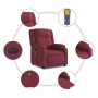 Sillón de masaje reclinable eléctrico tela rojo tinto de , Sillones - Ref: Foro24-3205193, Precio: 234,34 €, Descuento: %